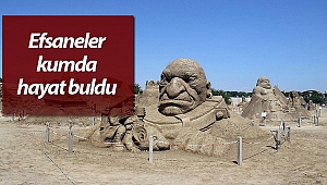 Efsaneler Antalya'da kumda hayat buldu