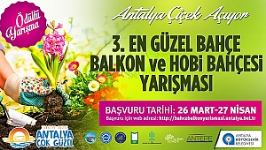 En güzel bahçe ve balkon için geri sayım başladı