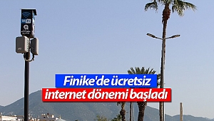Finike'de ücretsiz internet dönemi başladı