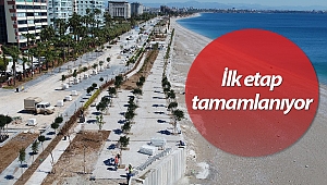 Konyaaltı Sahil Projesi'nde ilk etap tamamlanıyor