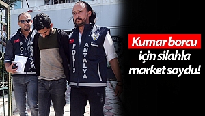 Kumar borcunu kapatmak için silahla market soydu! (Videolu)