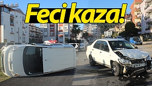 Manavgat'ta kaza ucuz atlatıldı!