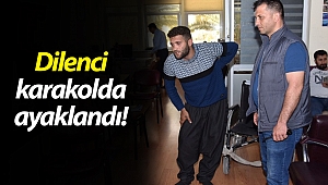 Tekerlekli sandalyeyle geldiği karakolda ayaklandı!