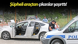 Adliye önünde bekleyen şüpheli araçtan 2 adet tabanca çıktı!
