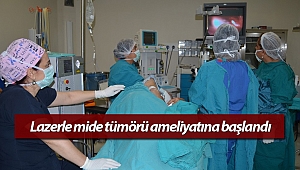 Alanya'da lazerle mide tümörü ameliyatına başlandı (Videolu)