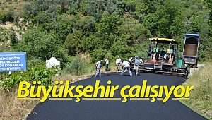 Alanya kırsalında sıcak asfalt sevinci