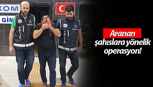 Antalya'da aranan şahıslara yönelik operasyon!