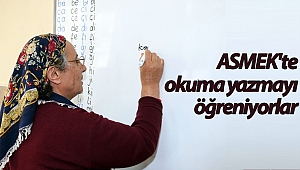 ASMEK'te okuma yazmayı öğreniyorlar