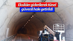 Dimçayı Tüneli'nde aydınlatma gözden geçirildi