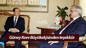 Güney Kore Büyükelçisinden teşekkür