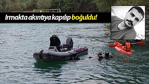 Kayalıklardan aşağıya düşen genç, yükselen suda girdaba kapılıp boğuldu! (Videolu)