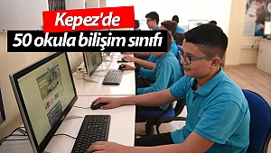 Kepez'de 50 okula bilişim sınıfı