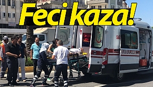 Manavgat'ta otomobil yayaya çarptı: 1 yaralı!