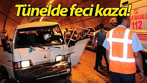 Tünelde feci kaza: turistler ölümden döndü! (Videolu)