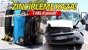 Antalya'da 2 kamyonet çarpıştı: 1 ölü, 6 yaralı!