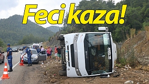Antalya'da tur otobüsü devrildi: 6 turist yaralı!