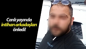 Canlı yayında intiharı arkadaşları önledi!