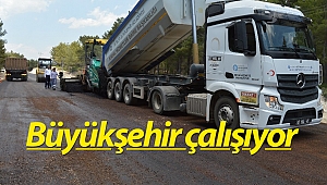 Kaş Çavdır-Palamut yoluna sıcak asfalt