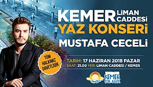 Kemer Mustafa Ceceli konseri ile yaza merhaba diyecek