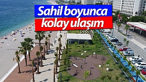 Konyaaltı Sahili'ne ücretsiz ring servisi başlatıldı