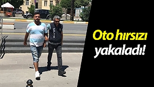 Oto hırsızı yakaladı!