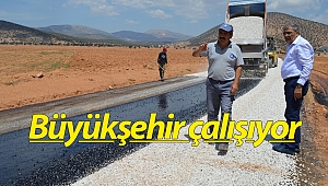 Serik ve Korkuteli'de asfalt çalışması