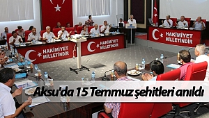 Aksu'da 15 Temmuz şehitleri anıldı