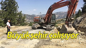 Alanya’da yayla yolları genişletiliyor