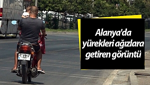 Alanya'da yürekleri ağızlara getiren görüntü!