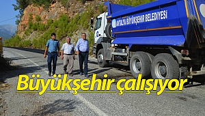 Alanya Dim Grup Yoluna Sıcak Asfalt