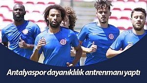 Antalyaspor dayanıklılık antrenmanı yaptı
