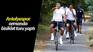 Antalyaspor ormanda bisiklet turu yaptı