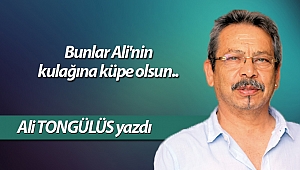 Bunlar Ali'nin kulağına küpe olsun..