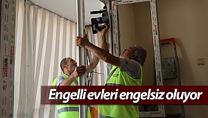 Büyükşehir evdeki engelleri kaldırıyor