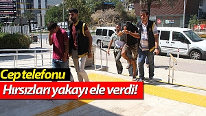 Cep telefonu hırsızları yakayı ele verdi!