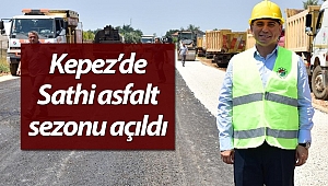 Kepez'de sathi asfalt sezonu törenle açıldı