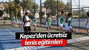 Kepez'den ücretsiz tenis eğitimleri