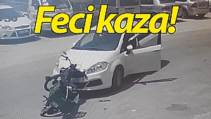 Manavgat'ta motosikletle otomobil çarpıştı: 1 yaralı!