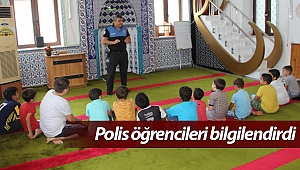 Polis öğrencileri bilgilendirdi