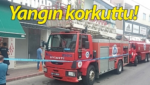 Turistik caddede korkutan yangın!