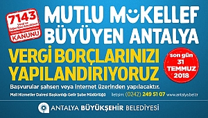 Vergi borcu yapılandırması devam ediyor