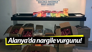 Alanya’da kaçak nargile tütünü ele geçirildi