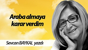 Araba almaya karar verdim