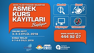 ASMEK yeni dönem kayıtları 3 Eylül’de başlıyor