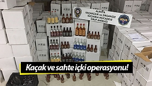 Kaçak ve sahte içki operasyonuna 1 tutuklama!