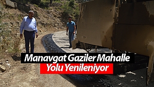 Manavgat Gaziler Mahalle Yolu Yenileniyor