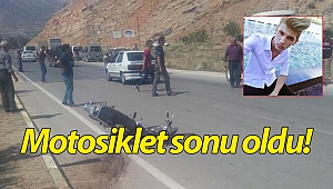 Motosikletli genç kazada hayatını kaybetti!