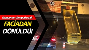 TIR üst geçidi yıkıyordu!