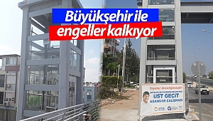 Üst geçitlere asansörlü çözüm