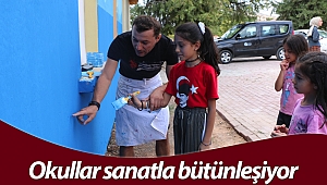 Ahmet Güneştekin ve çoban ressam Korkuteli’nde köy okulunu boyayacak